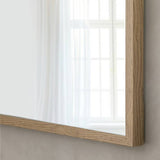 Home Essentials oak effect square wall mirror 55x55cm (British brand)