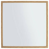 Home Essentials oak effect square wall mirror 55x55cm (British brand)