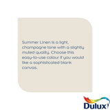 Dulux matt paint Summer Linen 5L (British brand)