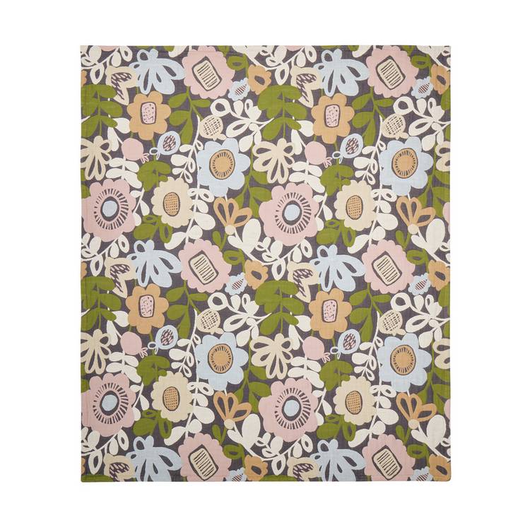Habitat x Scion Kukkia floral throw 125x150cm - British product