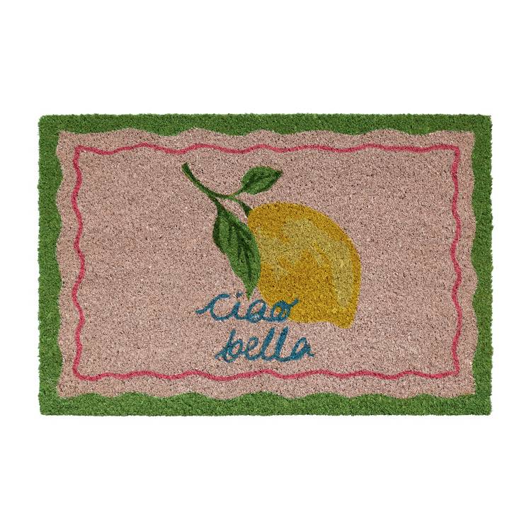 Argos Home pink coir doormat 40x60cm (British brand)