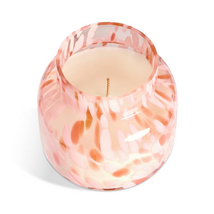 Habitat pink jasmine amber glass candle 8cm - British product