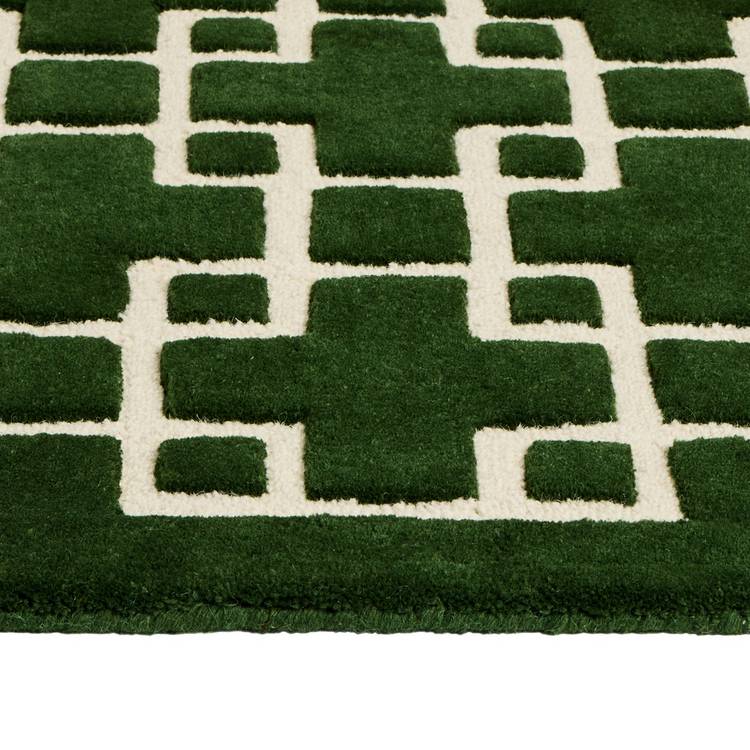Habitat green wool rug 120x170cm (British brand)