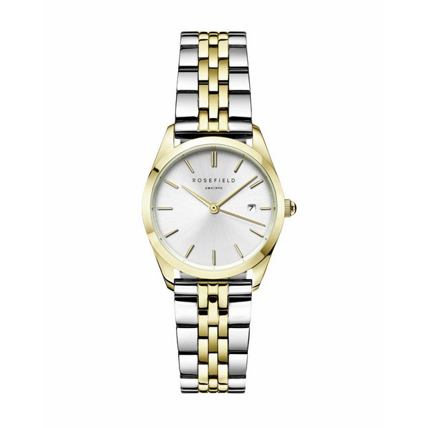 Rosefield Ace XS ladies duotone steel bracelet watch, imported from the UK