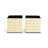 Habitat natural square bamboo storage boxes, imported from the UK