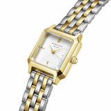 Rosefield Boxelle ladies duotone steel bracelet watch, imported from the UK