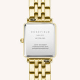 Rosefield Boxy XS ladies gold bracelet watch, imported from the UK