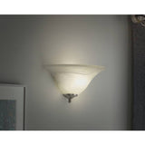Argos Home Alabaster wall light with opal glass shade (British brand)