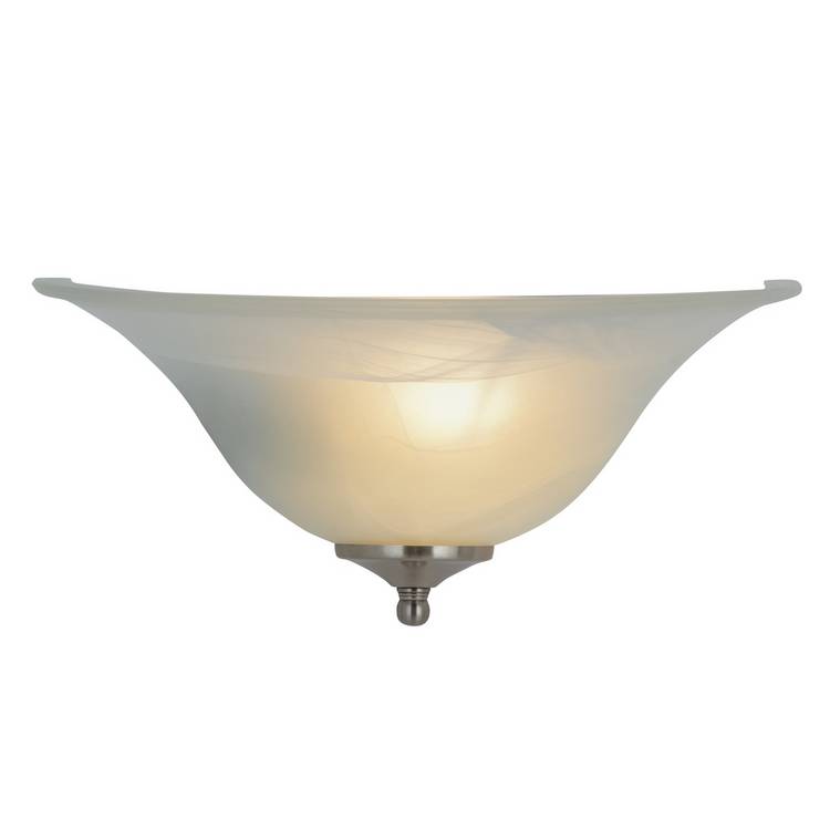Argos Home Alabaster wall light with opal glass shade (British brand)