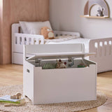Argos Habitat Joni Toy Box with Back Rest - White- Buy online at McGrocer