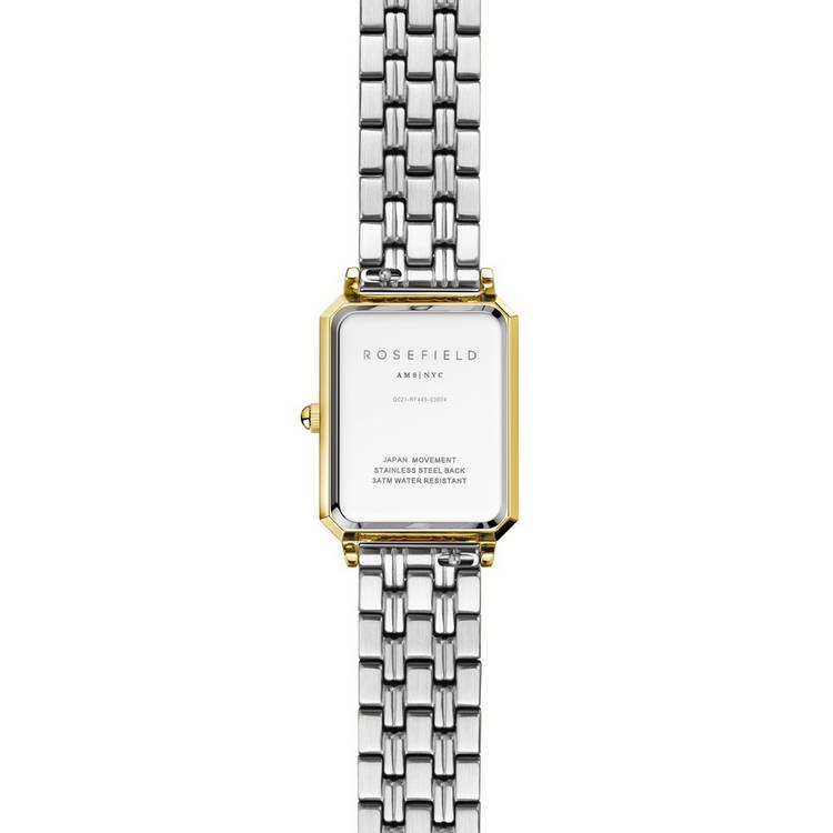 Rosefield Octagon ladies duotone steel bracelet watch - British product