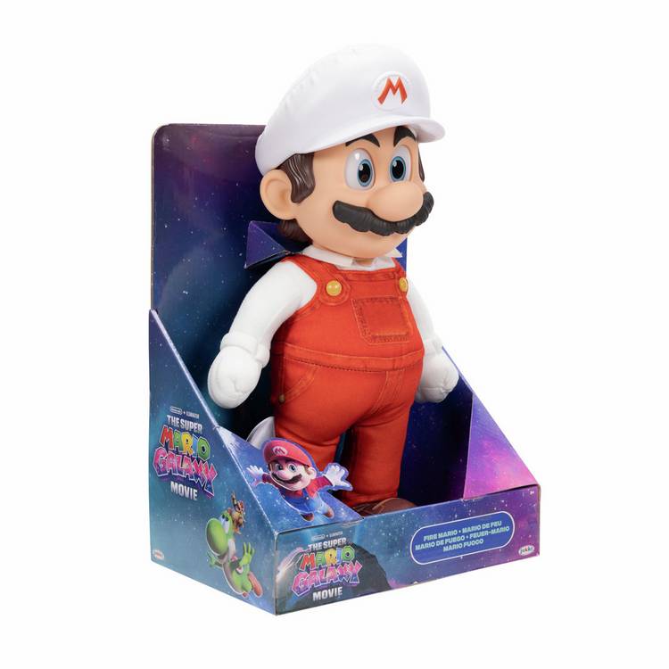 Super Mario Galaxy Movie Fire Mario soft toy 14-inch, UK version
