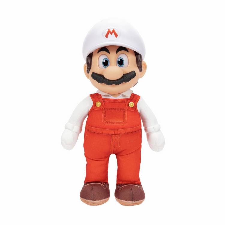 Super Mario Galaxy Movie Fire Mario soft toy 14-inch, UK version