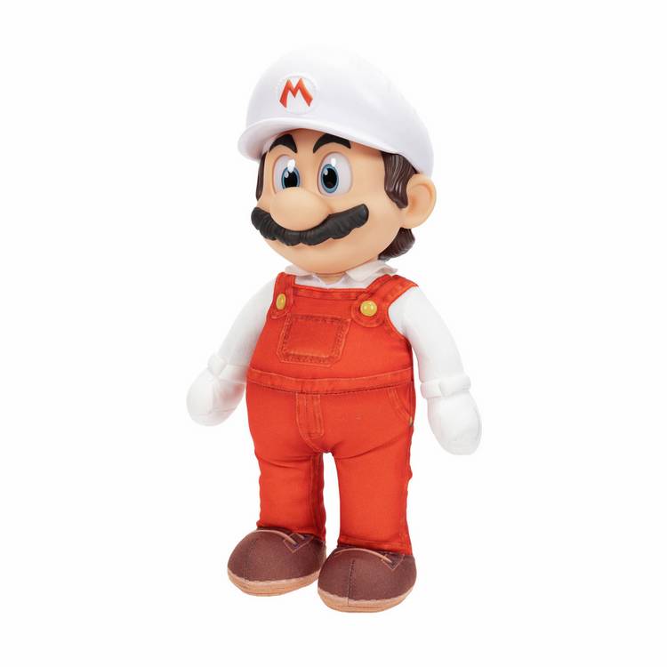 Super Mario Galaxy Movie Fire Mario soft toy 14-inch, UK version