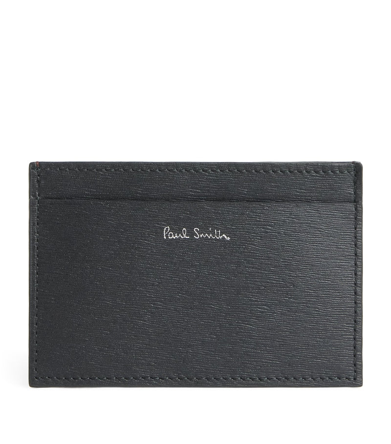 Paul Smith leather card holder with Signature Stripe lining (British brand)