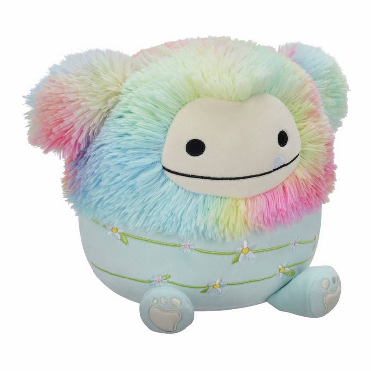 Squishmallows Zozo Rainbow Bigfoot plush toy 7.5 inch (British brand)