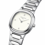 Rosefield Gaia ladies watch silver dial steel bracelet 30mm, UK version