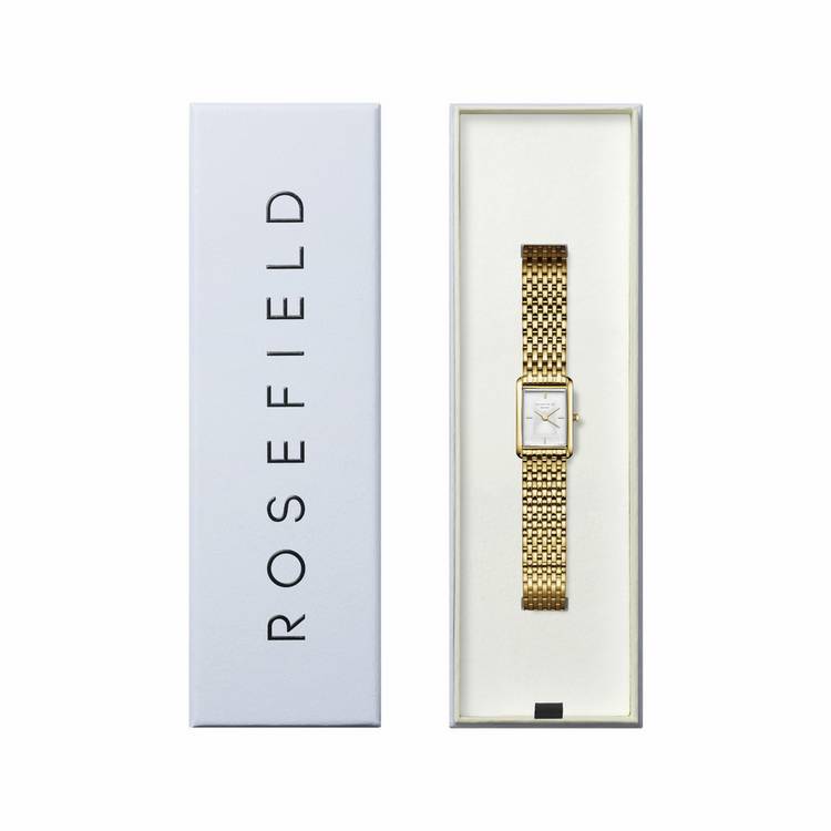 Rosefield Heirloom ladies watch gold bracelet, UK version
