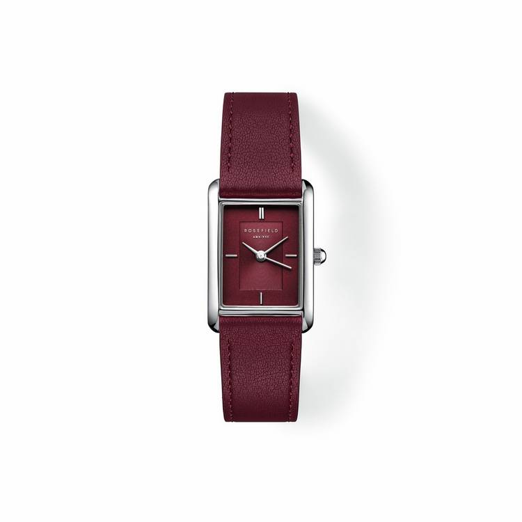 Rosefield Heirloom watch burgundy leather strap 30mm (British brand)