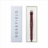 Rosefield Heirloom watch burgundy leather strap 30mm (British brand)