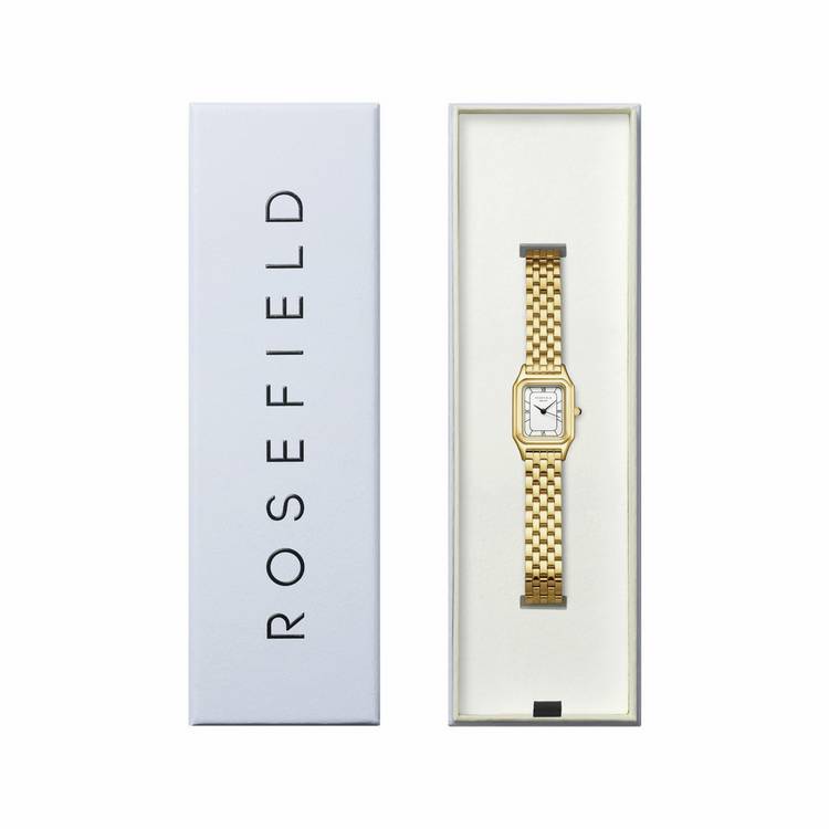 Rosefield Ivy Steel Gold ladies bracelet watch, imported from the UK
