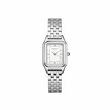 Rosefield Ivy ladies silver watch with white dial, imported from the UK