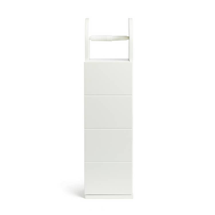 Habitat Tongue & Groove bathroom cupboard with toilet roll holder, UK version