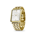 Rosefield Octagon ladies watch gold steel bracelet (British brand)