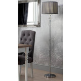 Argos Home Kilmore grey floor lamp with pleated shade, imported from the UK
