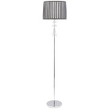 Argos Home Kilmore grey floor lamp with pleated shade, imported from the UK