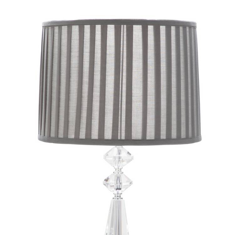 Argos Home Kilmore grey floor lamp with pleated shade, imported from the UK
