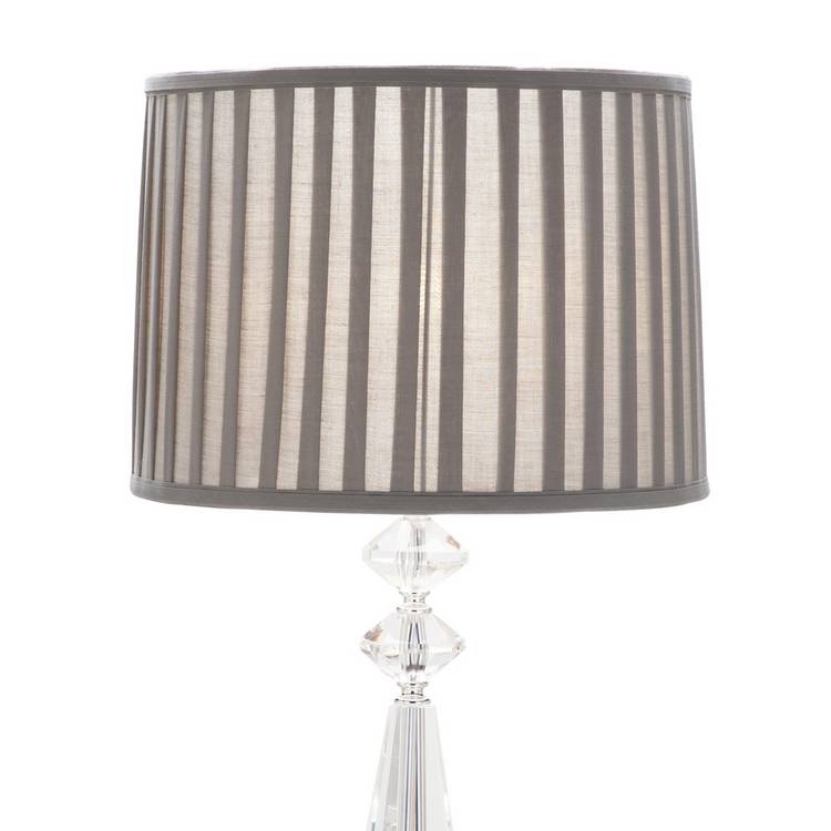 Argos Home Kilmore grey floor lamp with pleated shade, imported from the UK