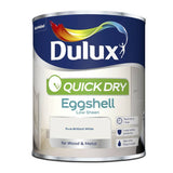 Argos Dulux Quick Dry Eggshell Paint Pure Brilliant White 750ML- Buy online at McGrocer