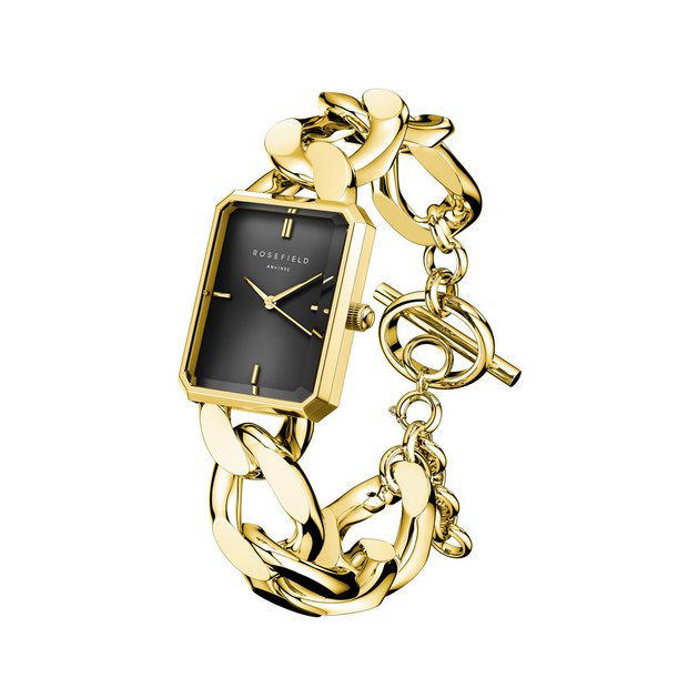 Rosefield Studio Octagon XS gold ladies bracelet watch, imported from the UK