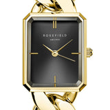 Rosefield Studio Octagon XS gold ladies bracelet watch, imported from the UK