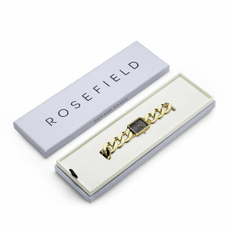 Rosefield Studio Octagon XS gold ladies bracelet watch, imported from the UK