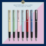Waterman Graduate black lacquer fountain pen fine nib, imported from the UK