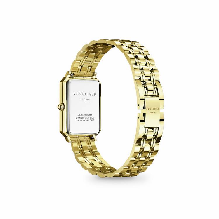 Rosefield Octagon XS ladies watch gold steel bracelet (British brand)
