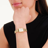 Rosefield Octagon XS ladies watch gold steel bracelet (British brand)
