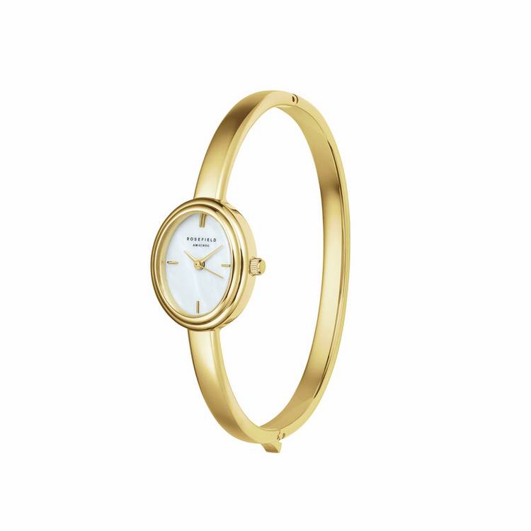Rosefield Studio Bangle gold ladies watch, imported from the UK
