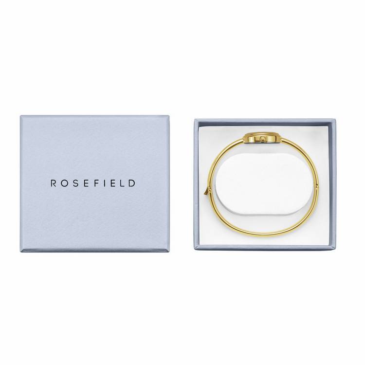 Rosefield Studio Bangle gold ladies watch, imported from the UK