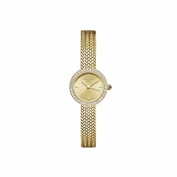 Rosefield Mini Ladies gold bracelet watch 20mm, UK version