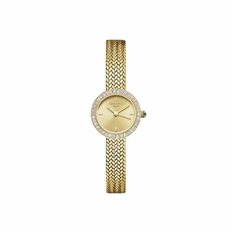 Rosefield Mini Ladies gold bracelet watch 20mm, UK version