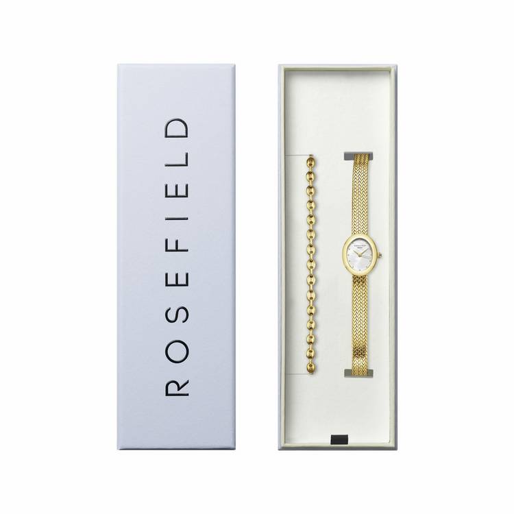 Rosefield oval watch and bracelet set, UK version