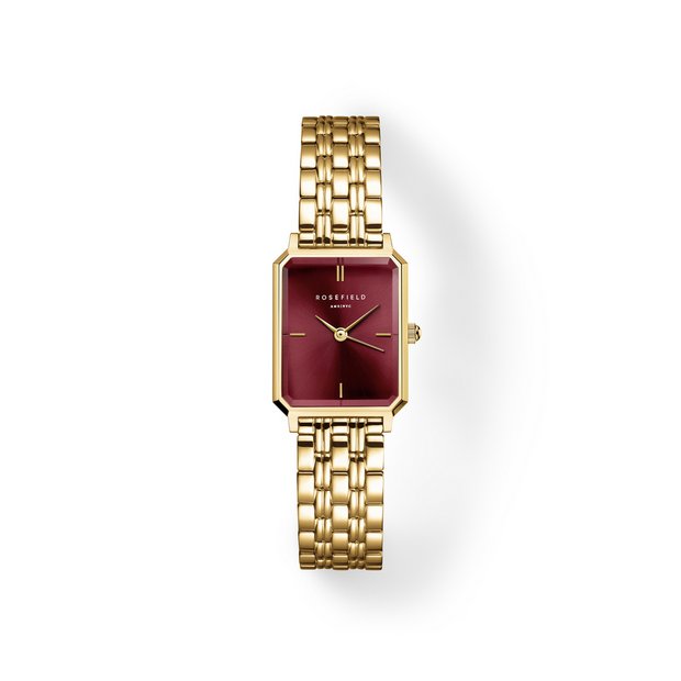 Rosefield Octagon XS gold ladies bracelet watch - British product