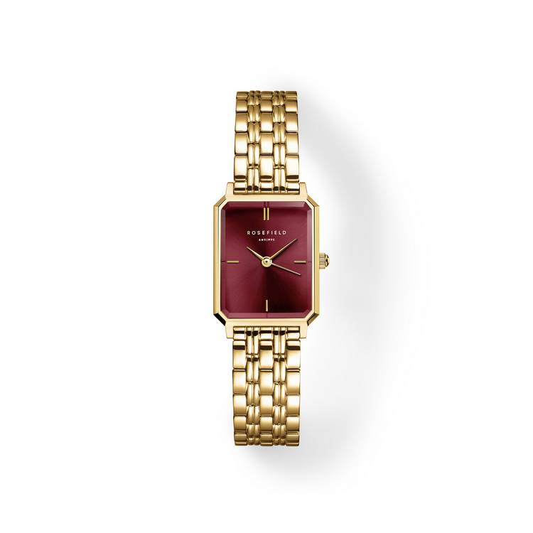 Rosefield Octagon XS gold ladies bracelet watch - British product