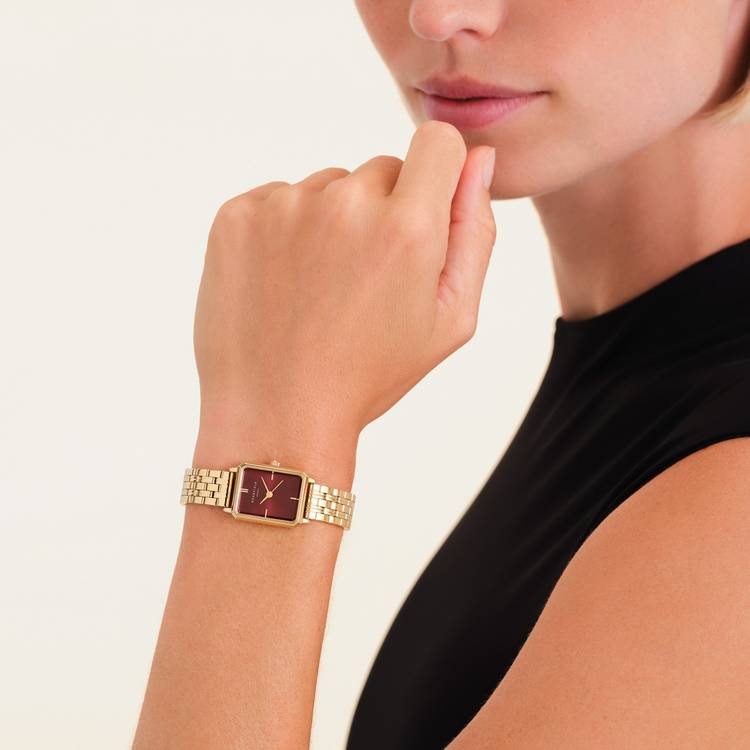 Rosefield Octagon XS gold ladies bracelet watch - British product