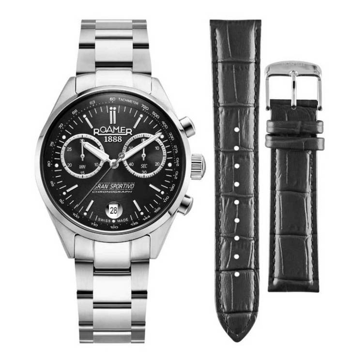 Roamer Gran Sportivo men's watch set with two straps, UK version