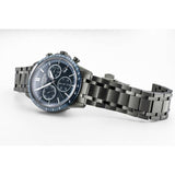 Roamer Mercury Chrono blue dial black bracelet watch 43mm, imported from the UK