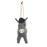 Argos Home handcrafted felt donkey ornament, imported from the UK